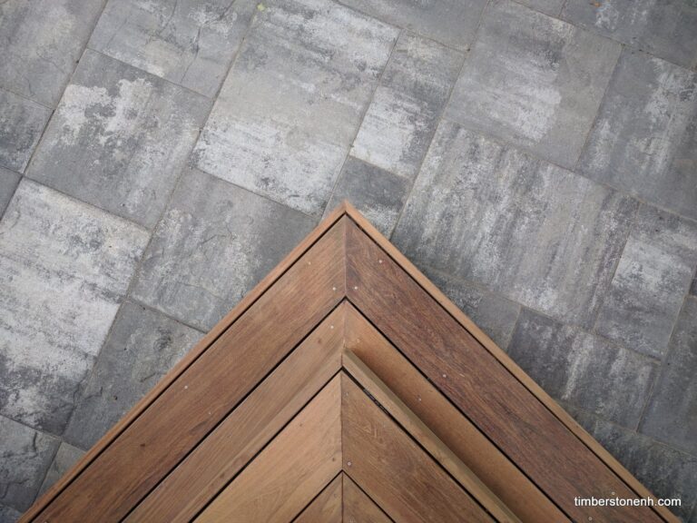 timber stone outdoor spaces a new space with pavers concrete paver patio and ipe stoop manchester 1 768x576