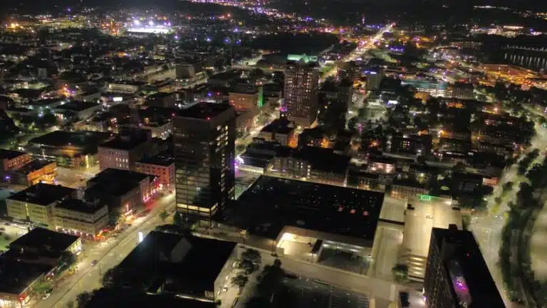 downtown manchester at night 768x433